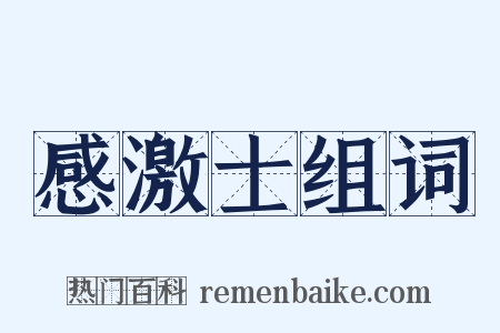 感激士组词是什么意思的图片